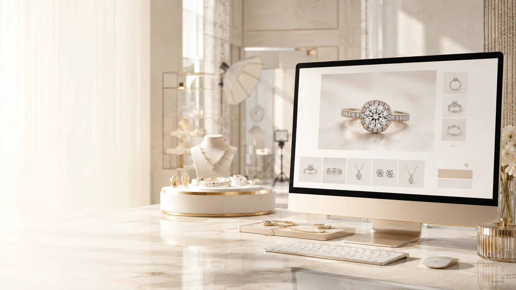 Luxury jewelry shopping experience